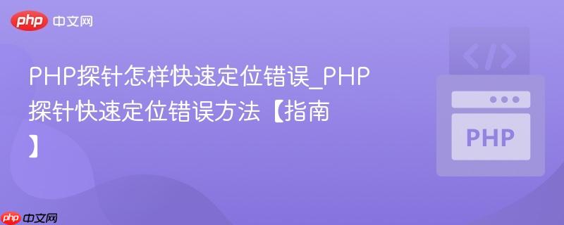 PHP探针怎样快速定位错误_PHP探针快速定位错误方法【指南】  第1张