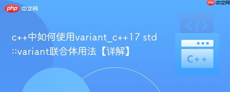 c++中如何使用variant_c++17 std::variant联合体用法【详解】  第1张
