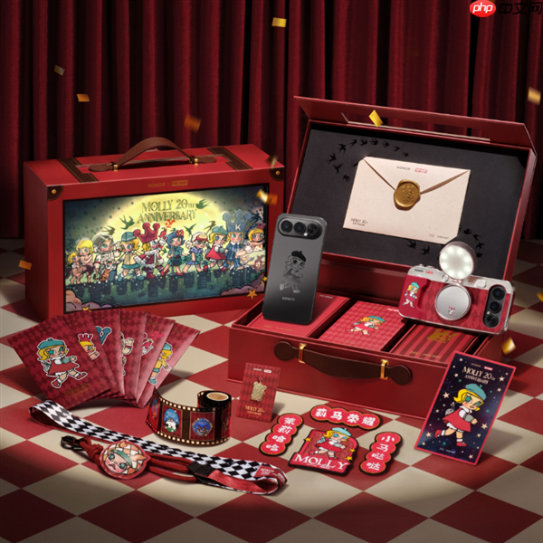 荣耀500 Pro MOLLY 20周年限定版上架预约：行业首款潮玩手机 联名天花板  第3张