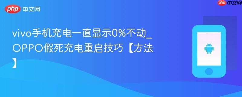 vivo手机充电一直显示0%不动_OPPO假死充电重启技巧【方法】  第1张