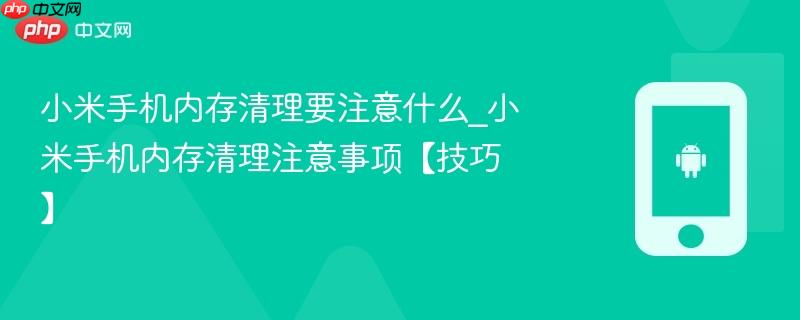 小米手机内存清理要注意什么_小米手机内存清理注意事项【技巧】  第1张