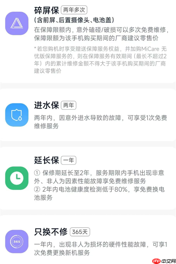 小米17 Ultra MiCare 5折优惠！499元 两年碎屏、进水免费修  第2张