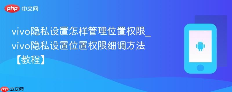 vivo隐私设置怎样管理位置权限_vivo隐私设置位置权限细调方法【教程】  第1张