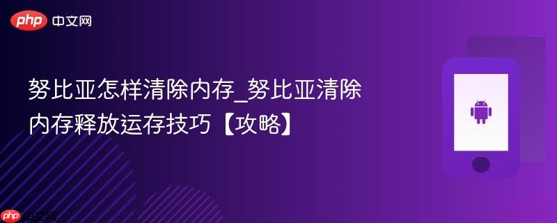 努比亚怎样清除内存_努比亚清除内存释放运存技巧【攻略】  第1张