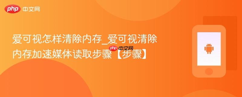 爱可视怎样清除内存_爱可视清除内存加速媒体读取步骤【步骤】  第1张