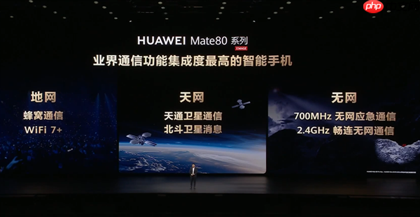 天网、地网、无网通吃!余承东:华为Mate 80系列通信地表最强 第1张 天网、地网、无网通吃!余承东:华为Mate 80系列通信地表最强 第1张