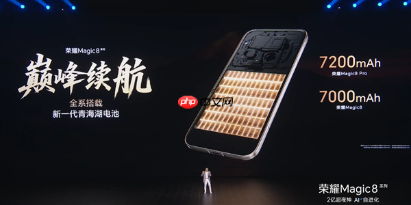 荣耀Magic8系列搭载新代海湖电池 突破7000mAh 荣耀史上最大电池 第1张 荣耀Magic8系列搭载新代海湖电池 突破7000mAh 荣耀史上最大电池 第1张