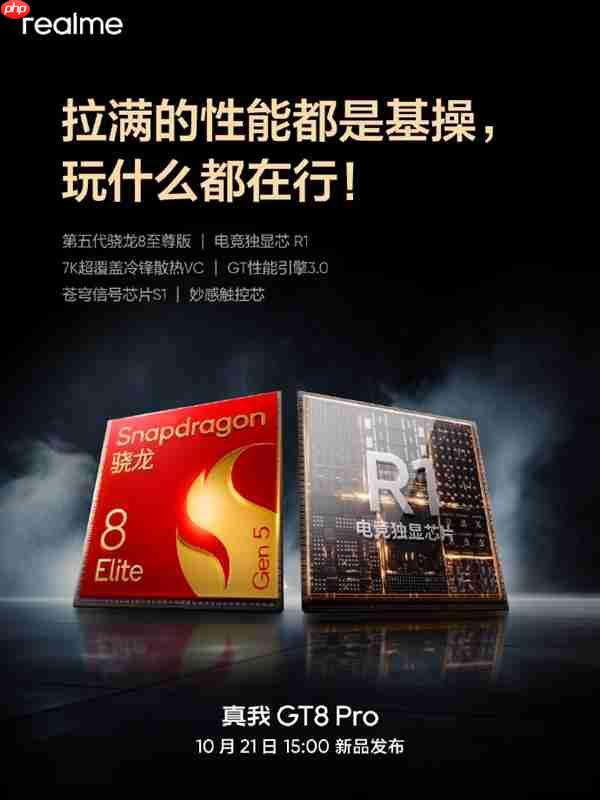 真我GT8 Pro搭载自研电竞独显芯片R1：2K 144Hz超帧 PC级画面体验  第1张