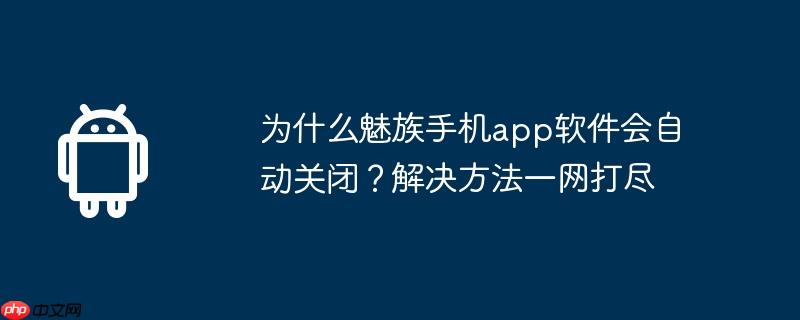 为什么魅族手机app软件会自动关闭？解决方法一网打尽  第1张