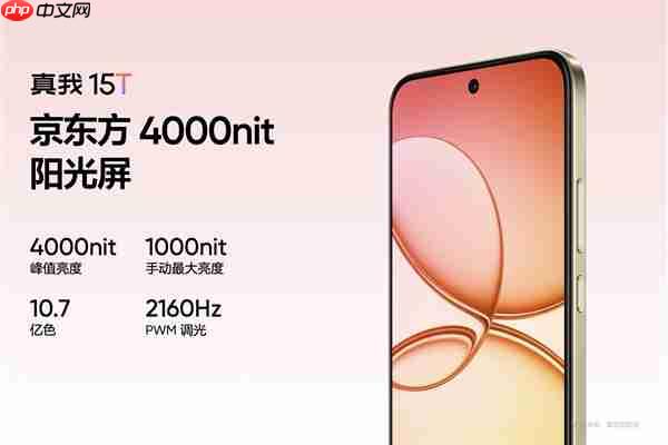 真我15T发布：人人都买得起的小直屏 1199元起  第3张