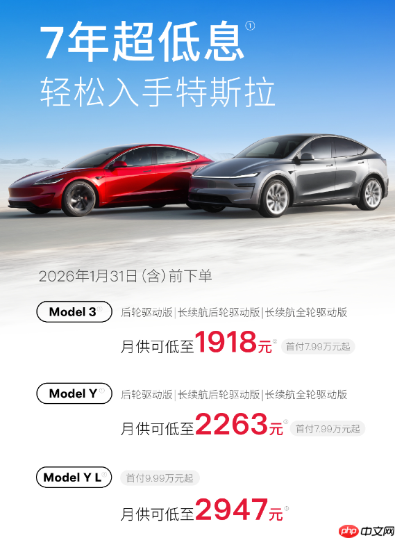 多家车企开年促销 特斯拉小米免息 宝马大众大降价  第3张