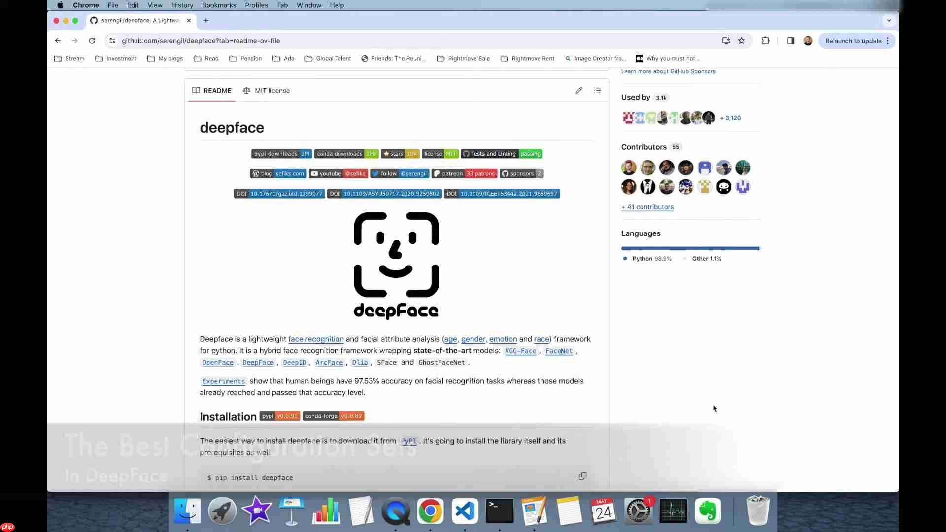 DeepFace：配置、模型及人脸识别准确率终极指南  第1张