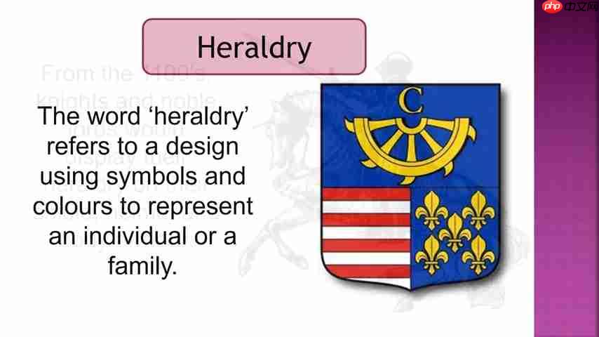 探索纹章学：理解盾徽、颜色和符号的意义  第2张