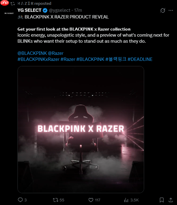 联动韩国人气女团 雷蛇发布BLACKPINK限量联名外设：粉色鼠标、键盘 女生很难不心动