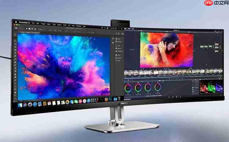 超宽视野，览尽全局！飞利浦超宽商用显示器49B2U5900CH，释放高效生产力！  第1张