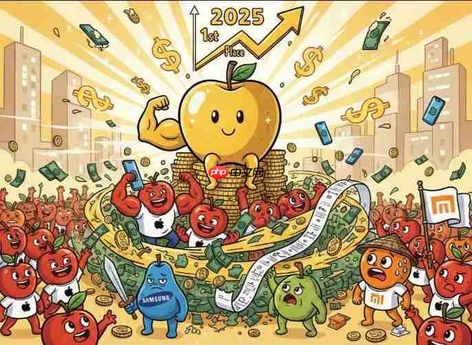 果粉购买力认证!苹果2025手机市佔夺冠稳坐龙头 傲视三星及小米 第1张 果粉购买力认证!苹果2025手机市佔夺冠稳坐龙头 傲视三星及小米 第1张