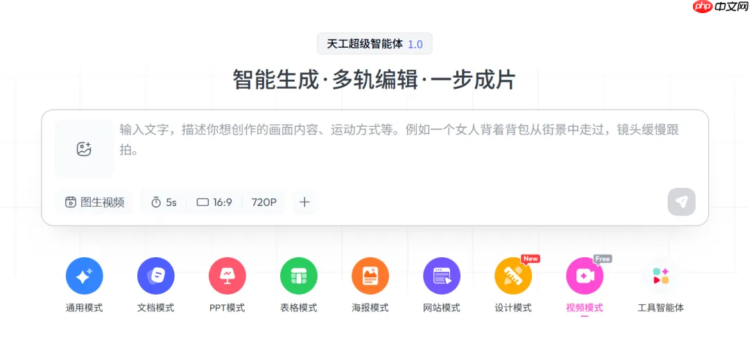 昆仑万维发布 Skywork Video v1.0，全流程视频创作 Agent  第1张