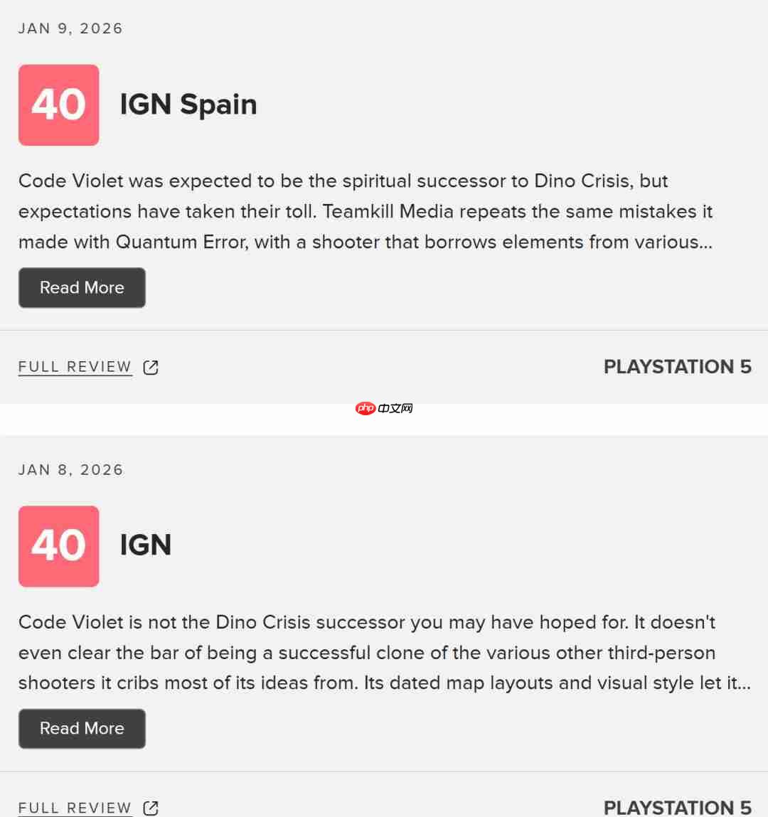 《Code Violet》评分只有4分 被网友戏称最烂PS5独占  第2张