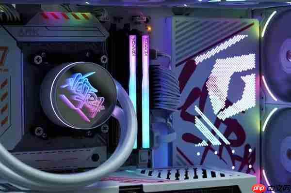 光影绚丽！KEYMOS科摩思赤霄白帝DDR5内存16GBx2 6000MHz图赏  第2张