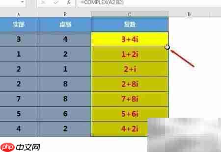 Excel工程函数：COMPLEX详解  第6张