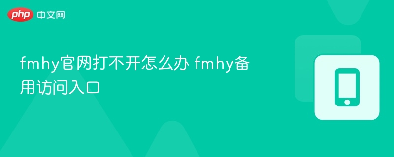 fmhy官网打不开怎么办 fmhy备用访问入口  第1张