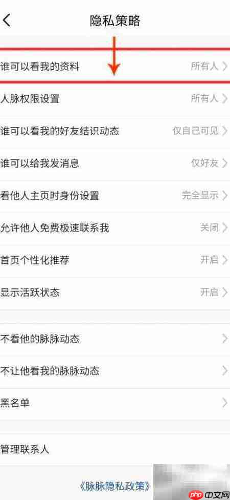 脉脉如何设置好友查看资料 第4张 脉脉如何设置好友查看资料 第4张