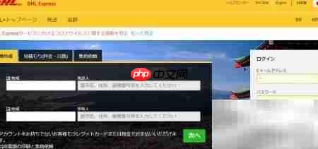 DHL国际快递运单制作（日文版）  第5张