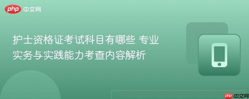 护士资格证考试科目有哪些 专业实务与实践能力考查内容解析  第1张