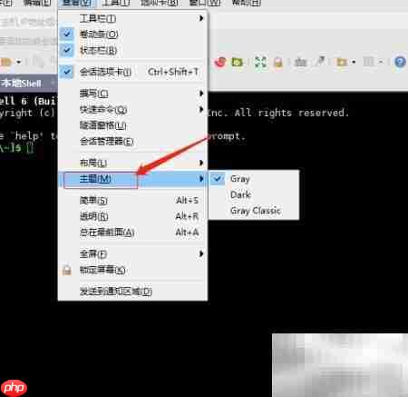 Xshell6.0设置Gray Classic主题  第4张
