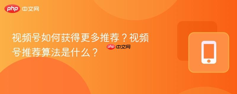 视频号如何获得更多推荐？视频号推荐算法是什么？