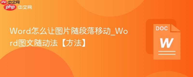 Word怎么让图片随段落移动_Word图文随动法【方法】 第1张 Word怎么让图片随段落移动_Word图文随动法【方法】 第1张