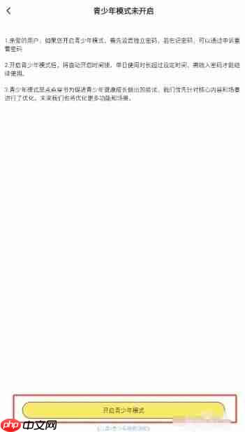 点点穿书app怎么开启青少年模式-青少年模式开启方法  第4张