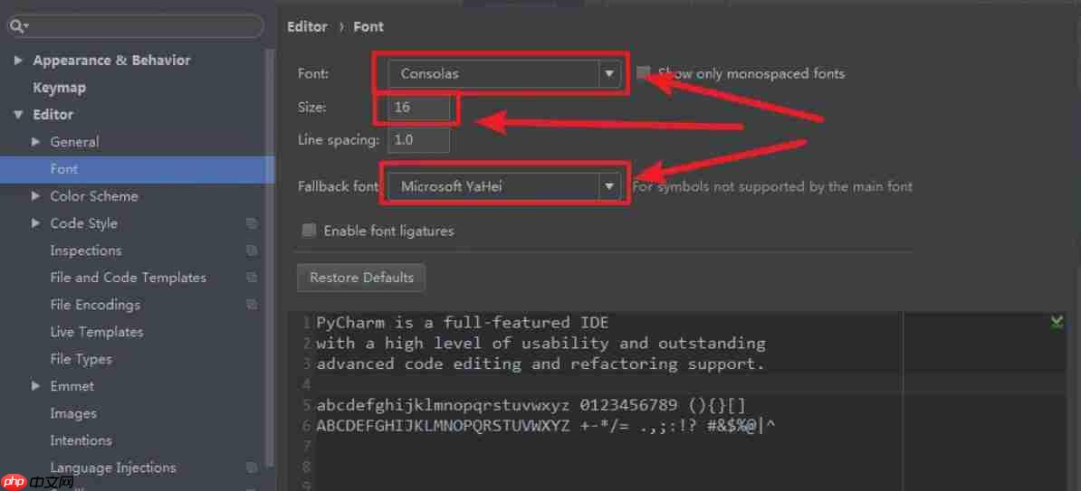 pycharm怎么改中文字体-pycharm改中文字体的方法  第4张