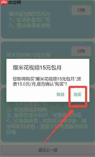 爆米花视频app怎么办理会员-会员办理流程  第5张
