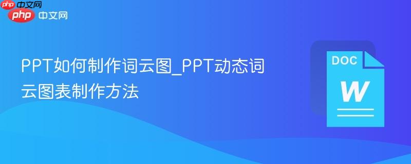 PPT如何制作词云图_PPT动态词云图表制作方法  第1张