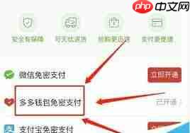 多多钱包如何取消免密支付 第3张 多多钱包如何取消免密支付 第3张