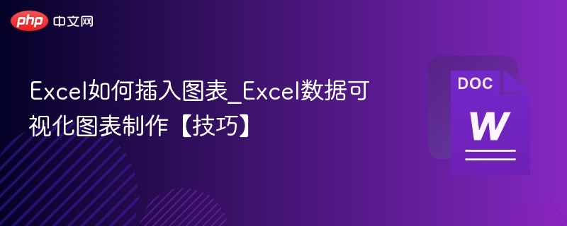 Excel如何插入图表_Excel数据可视化图表制作【技巧】  第1张