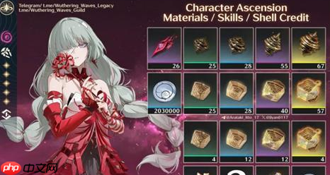 鸣潮奥古斯塔培养突破材料汇总