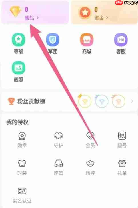 蜜疯直播app怎么获得蜜钻-蜜钻获取途径  第1张