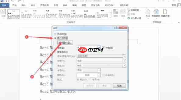 word2013怎么加图片水印-word2013加图片水印的方法  第4张