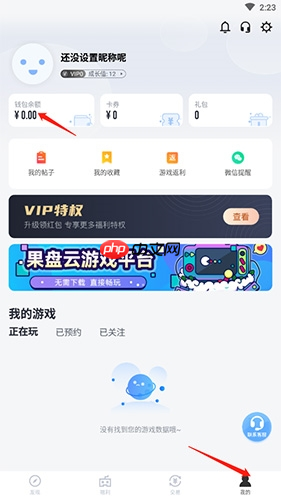 《果盘游戏》查询充值记录方法  第1张