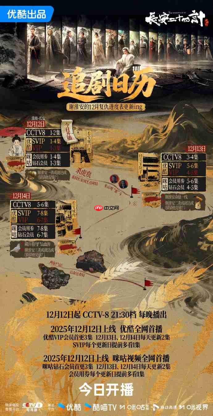 成毅《长安二十四计》开播,追剧日历+剧情解析+平台更新规则抢先看 第1张 成毅《长安二十四计》开播,追剧日历+剧情解析+平台更新规则抢先看 第1张