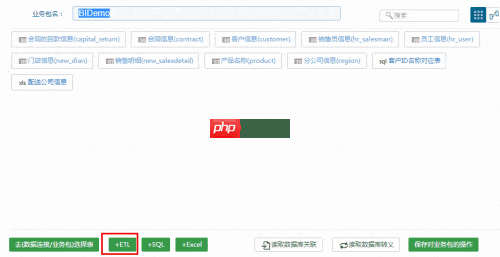 FineBI的ETL数据集解析