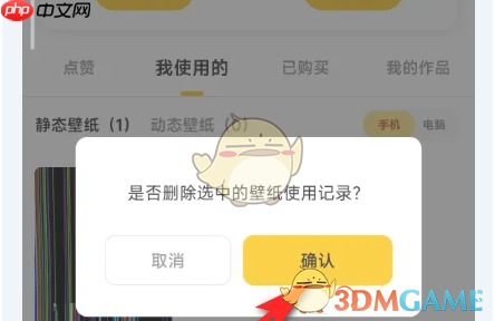 《元气桌面壁纸》删除使用记录方法  第4张