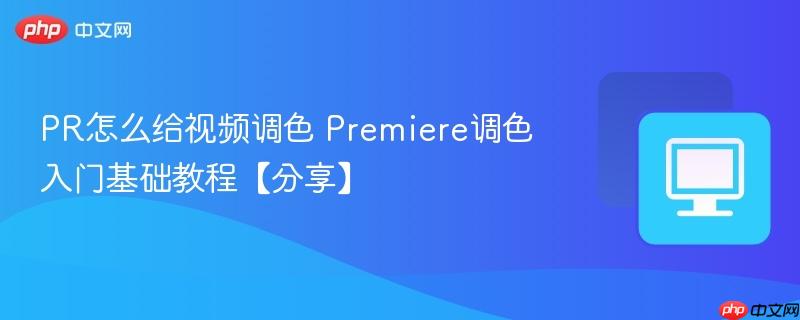 PR怎么给视频调色 Premiere调色入门基础教程【分享】 第1张 PR怎么给视频调色 Premiere调色入门基础教程【分享】 第1张