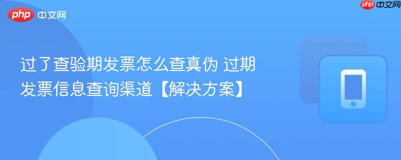 过了查验期发票怎么查真伪 过期发票信息查询渠道【解决方案】 第1张 过了查验期发票怎么查真伪 过期发票信息查询渠道【解决方案】 第1张