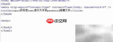 text与password输入类型区别  第1张