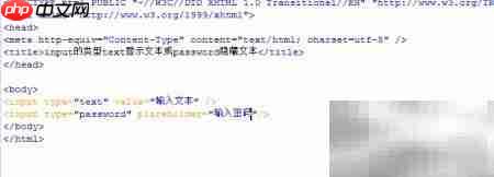 text与password输入类型区别  第5张