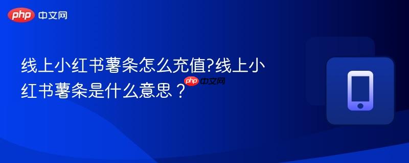 线上小红书薯条怎么充值?线上小红书薯条是什么意思？  第1张