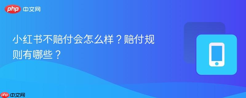 小红书不赔付会怎么样?赔付规则有哪些? 第1张 小红书不赔付会怎么样?赔付规则有哪些? 第1张